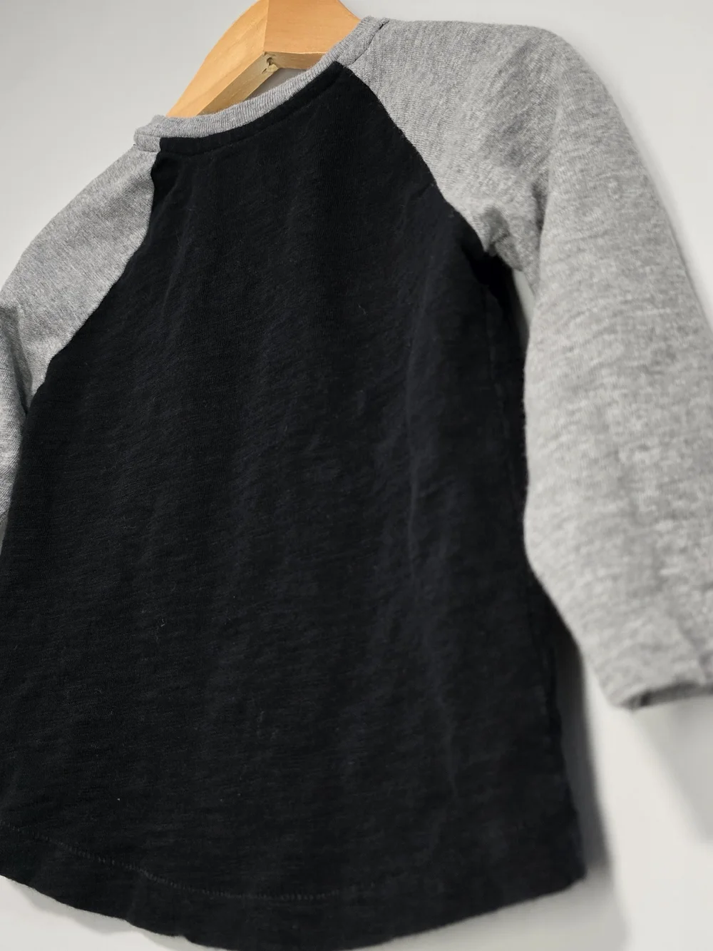 Gap Kids Black & Gray Darth Vader Raglan Cotton Tee.